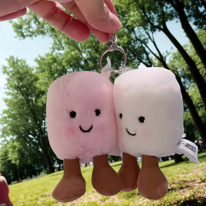 Kawaii marshmallow keychain